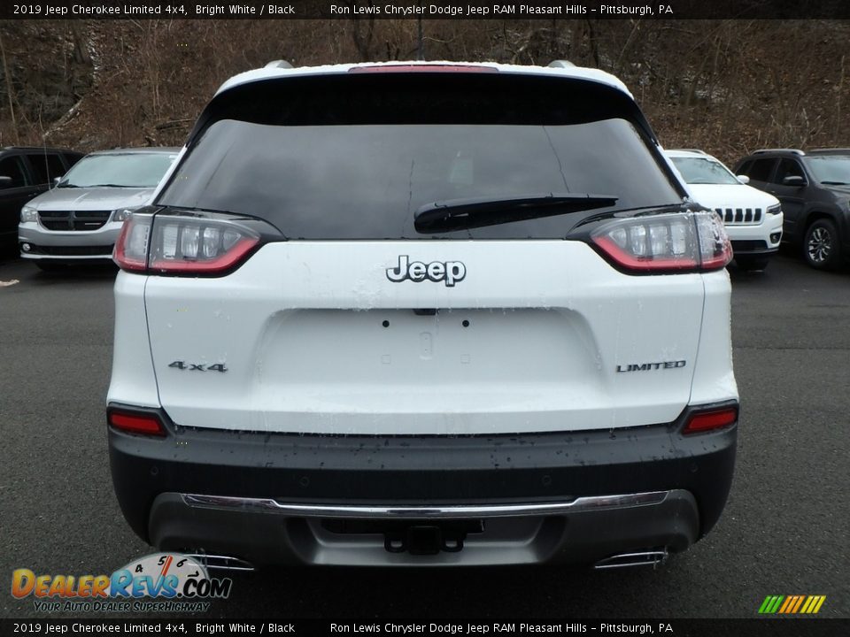 2019 Jeep Cherokee Limited 4x4 Bright White / Black Photo #4
