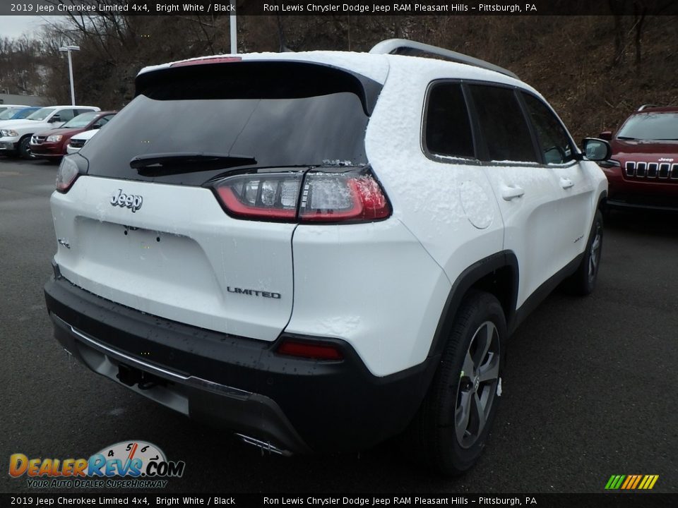 2019 Jeep Cherokee Limited 4x4 Bright White / Black Photo #5