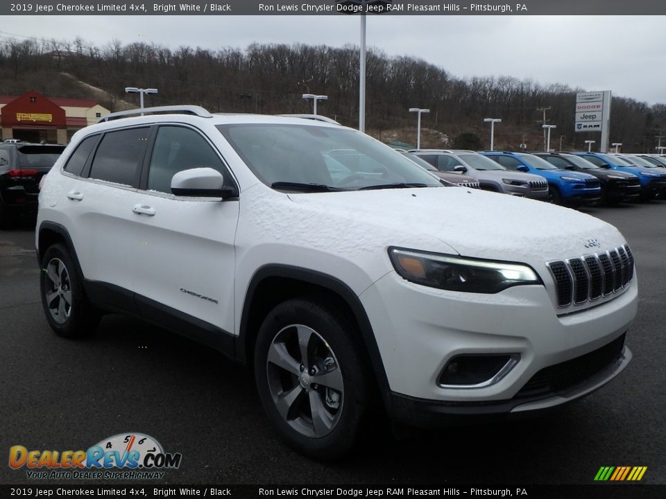 2019 Jeep Cherokee Limited 4x4 Bright White / Black Photo #7