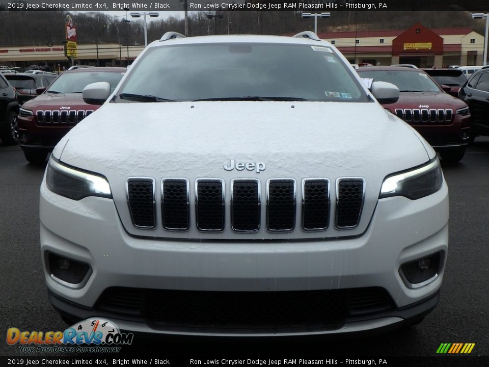 2019 Jeep Cherokee Limited 4x4 Bright White / Black Photo #8