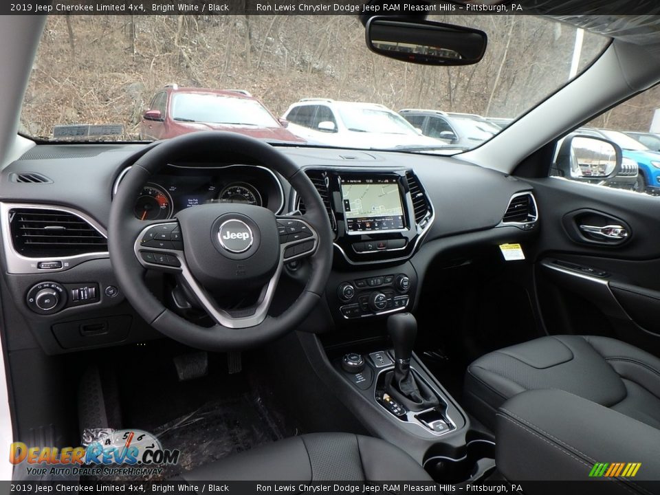 2019 Jeep Cherokee Limited 4x4 Bright White / Black Photo #12