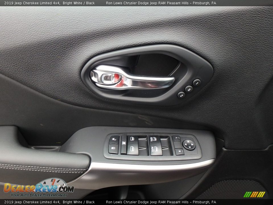 2019 Jeep Cherokee Limited 4x4 Bright White / Black Photo #13
