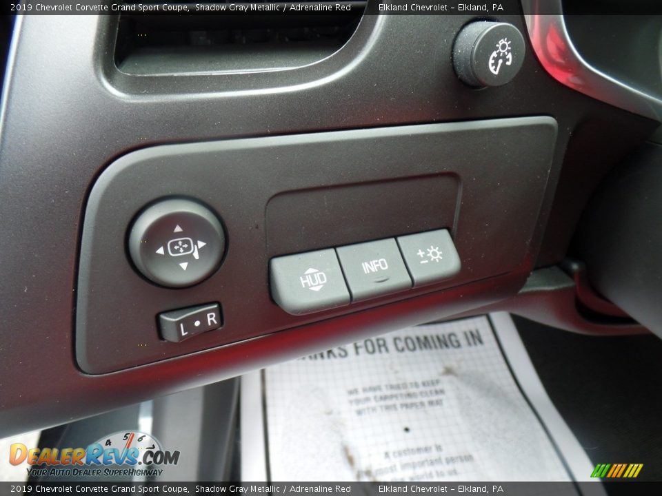 2019 Chevrolet Corvette Grand Sport Coupe Shadow Gray Metallic / Adrenaline Red Photo #23