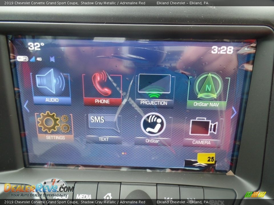 2019 Chevrolet Corvette Grand Sport Coupe Shadow Gray Metallic / Adrenaline Red Photo #26