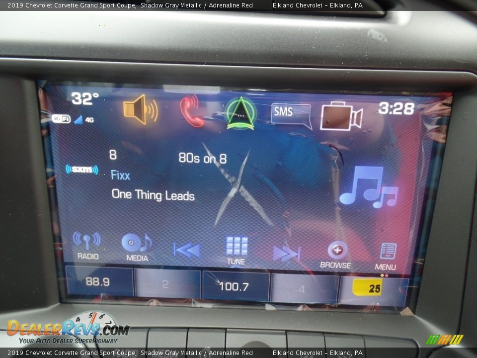 2019 Chevrolet Corvette Grand Sport Coupe Shadow Gray Metallic / Adrenaline Red Photo #27