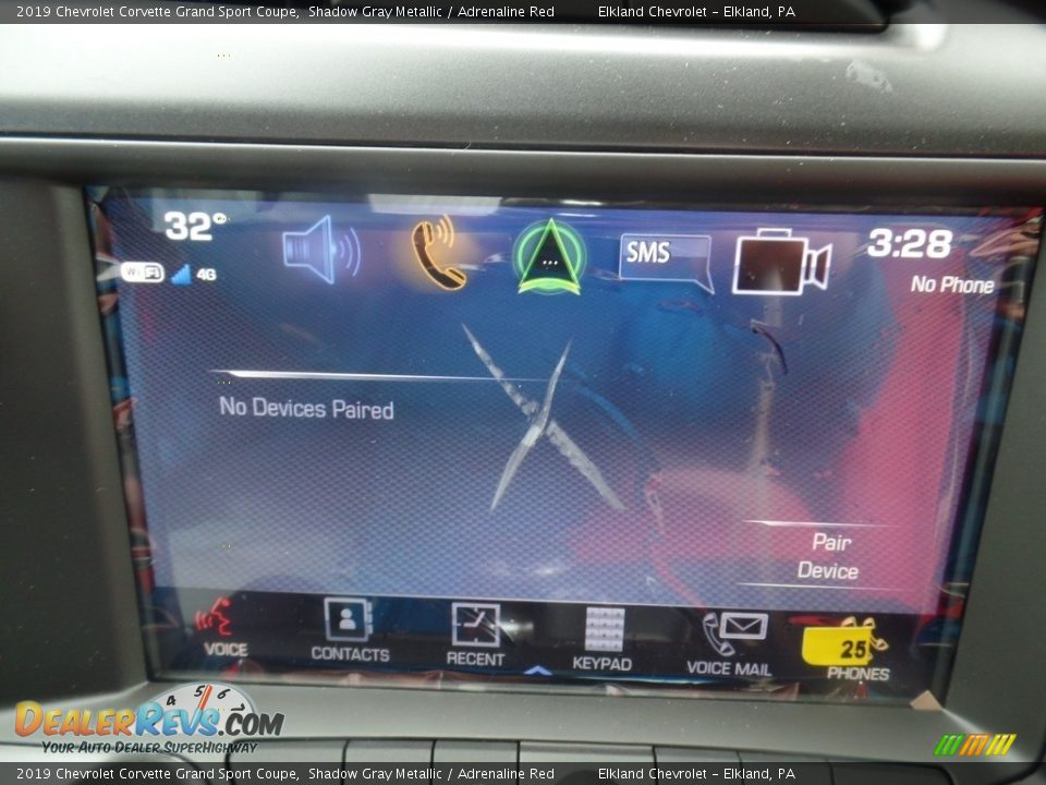 2019 Chevrolet Corvette Grand Sport Coupe Shadow Gray Metallic / Adrenaline Red Photo #28