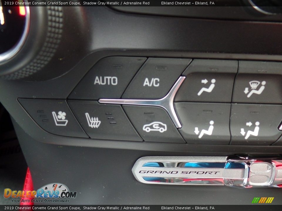 2019 Chevrolet Corvette Grand Sport Coupe Shadow Gray Metallic / Adrenaline Red Photo #31