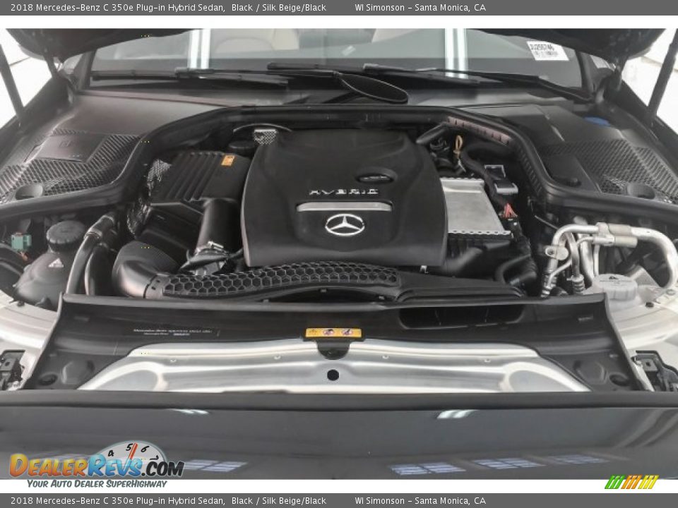 2018 Mercedes-Benz C 350e Plug-in Hybrid Sedan Black / Silk Beige/Black Photo #8