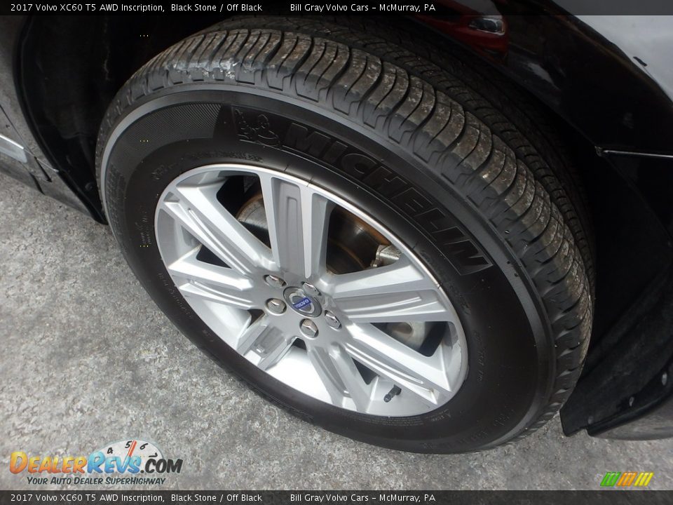 2017 Volvo XC60 T5 AWD Inscription Black Stone / Off Black Photo #10