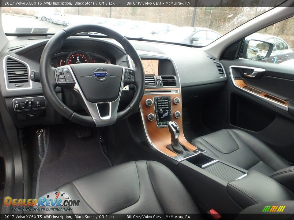 2017 Volvo XC60 T5 AWD Inscription Black Stone / Off Black Photo #17