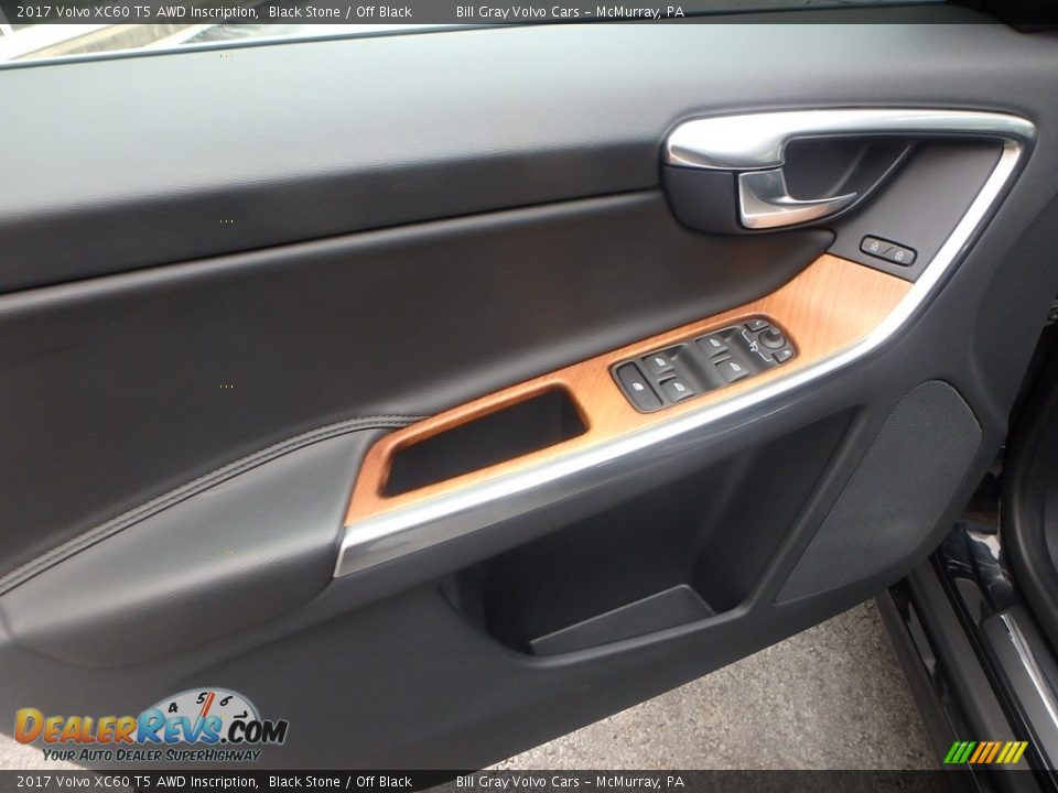 2017 Volvo XC60 T5 AWD Inscription Black Stone / Off Black Photo #18