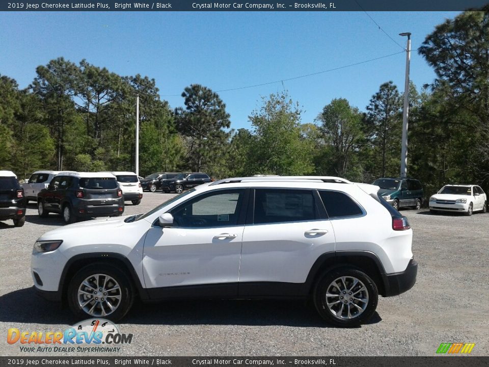 2019 Jeep Cherokee Latitude Plus Bright White / Black Photo #2