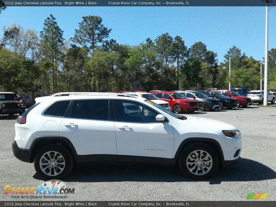 2019 Jeep Cherokee Latitude Plus Bright White / Black Photo #6