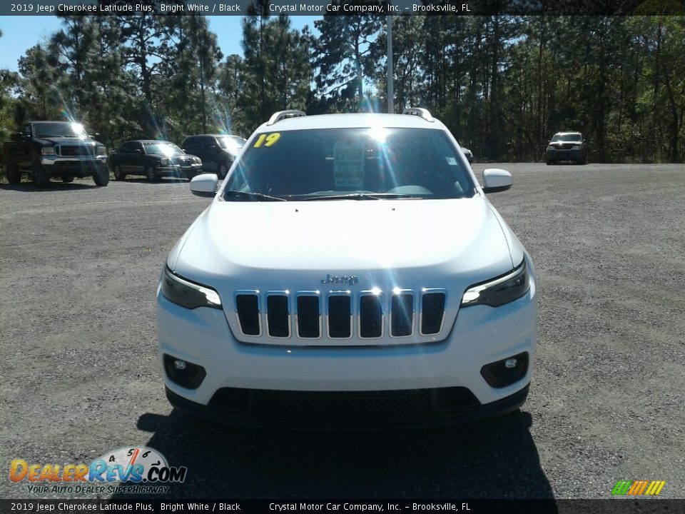 2019 Jeep Cherokee Latitude Plus Bright White / Black Photo #8