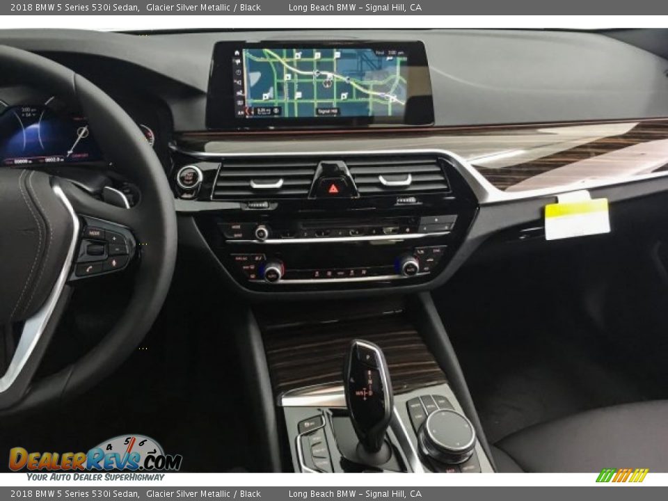 2018 BMW 5 Series 530i Sedan Glacier Silver Metallic / Black Photo #6