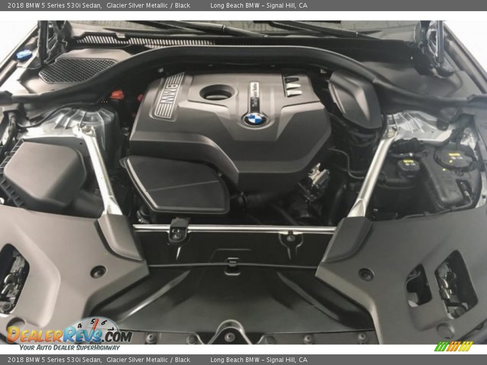 2018 BMW 5 Series 530i Sedan Glacier Silver Metallic / Black Photo #8