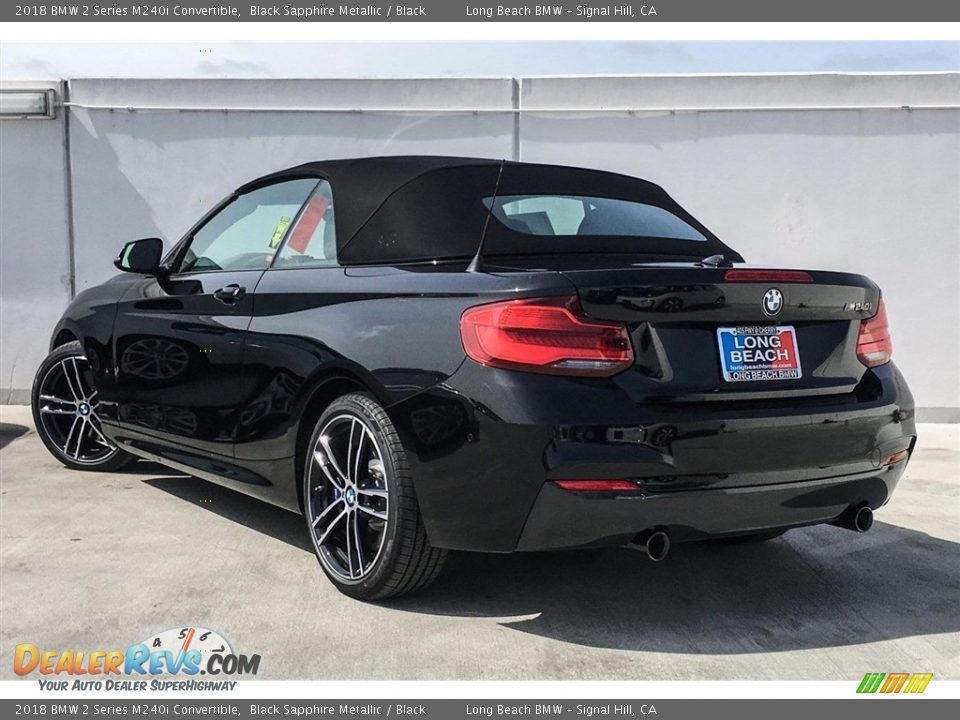 2018 BMW 2 Series M240i Convertible Black Sapphire Metallic / Black Photo #3