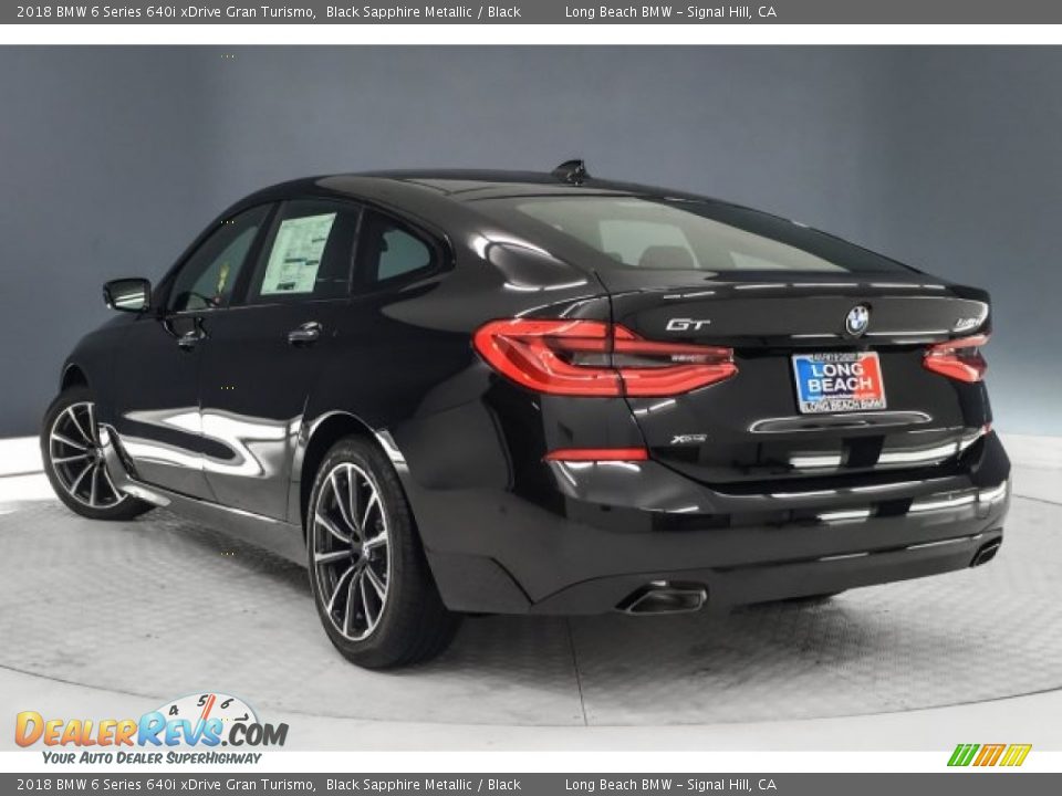 2018 BMW 6 Series 640i xDrive Gran Turismo Black Sapphire Metallic / Black Photo #3