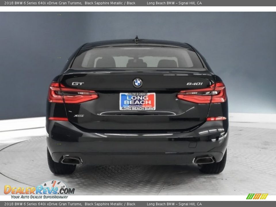 2018 BMW 6 Series 640i xDrive Gran Turismo Black Sapphire Metallic / Black Photo #4