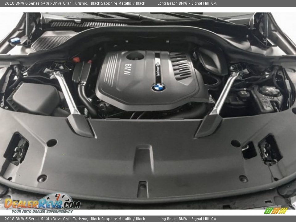 2018 BMW 6 Series 640i xDrive Gran Turismo Black Sapphire Metallic / Black Photo #8