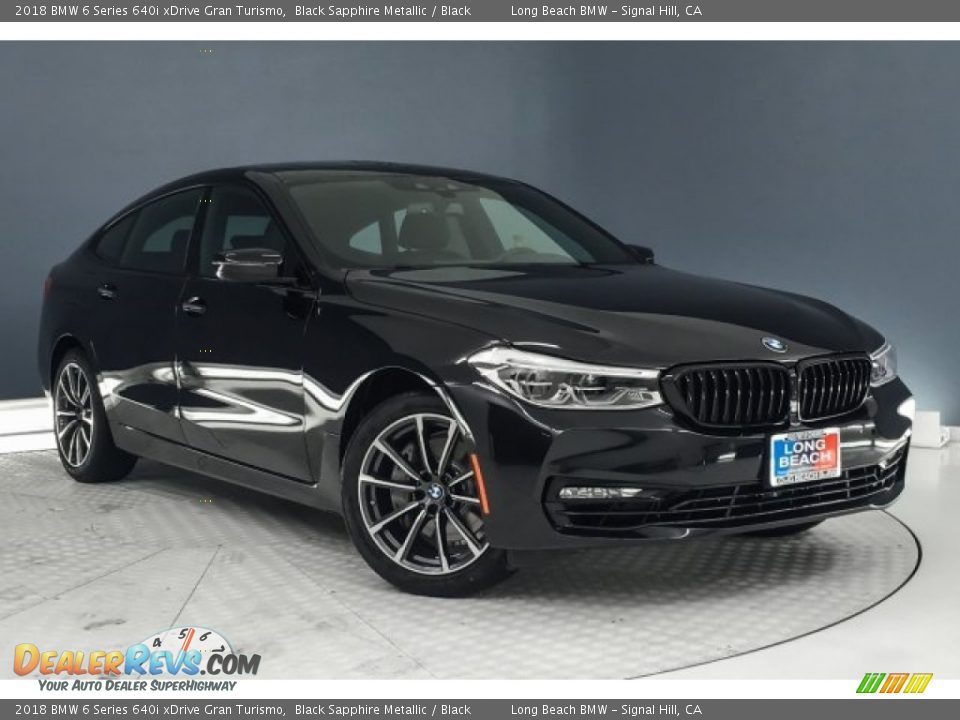 2018 BMW 6 Series 640i xDrive Gran Turismo Black Sapphire Metallic / Black Photo #12