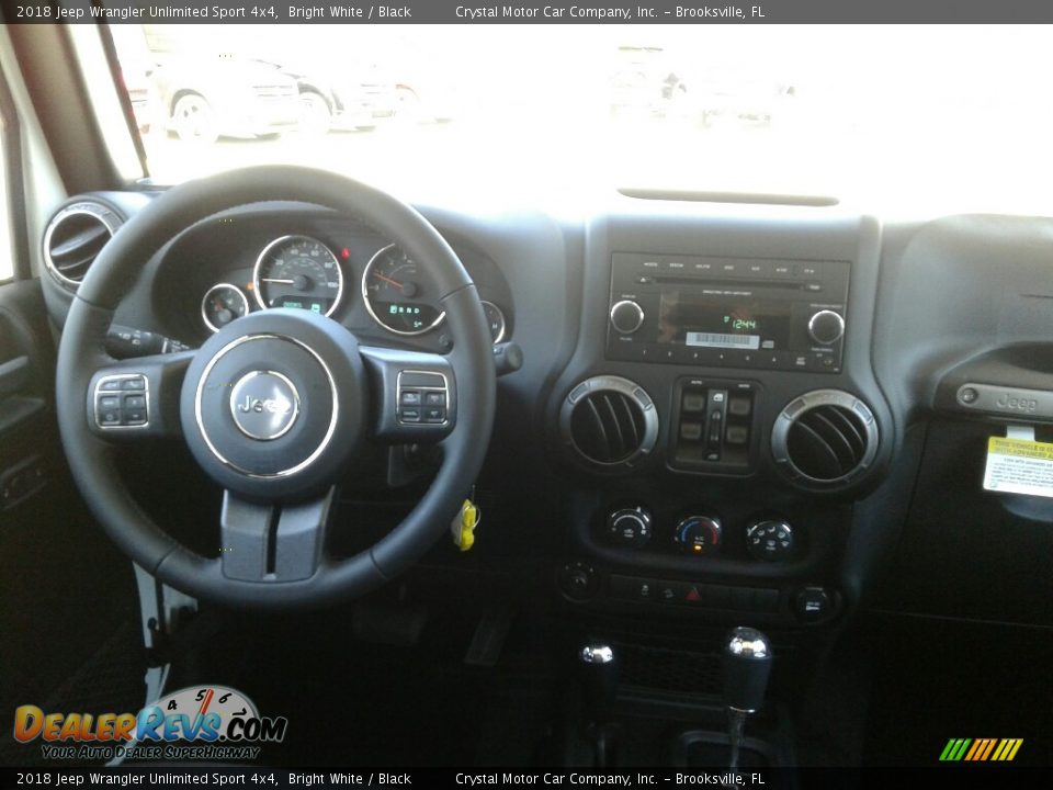 2018 Jeep Wrangler Unlimited Sport 4x4 Bright White / Black Photo #13
