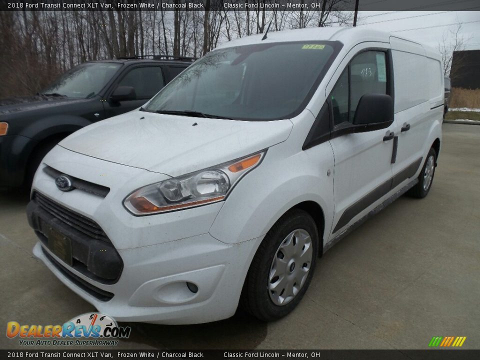 2018 Ford Transit Connect XLT Van Frozen White / Charcoal Black Photo #1