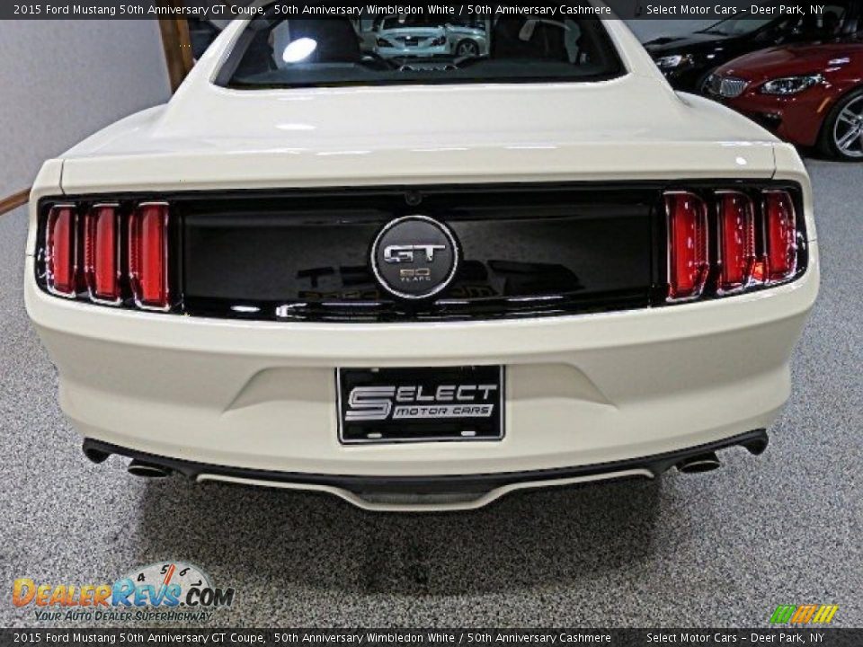 2015 Ford Mustang 50th Anniversary GT Coupe 50th Anniversary Wimbledon White / 50th Anniversary Cashmere Photo #9