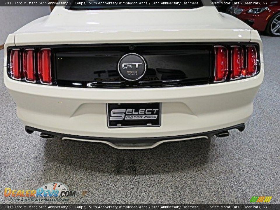 2015 Ford Mustang 50th Anniversary GT Coupe 50th Anniversary Wimbledon White / 50th Anniversary Cashmere Photo #10