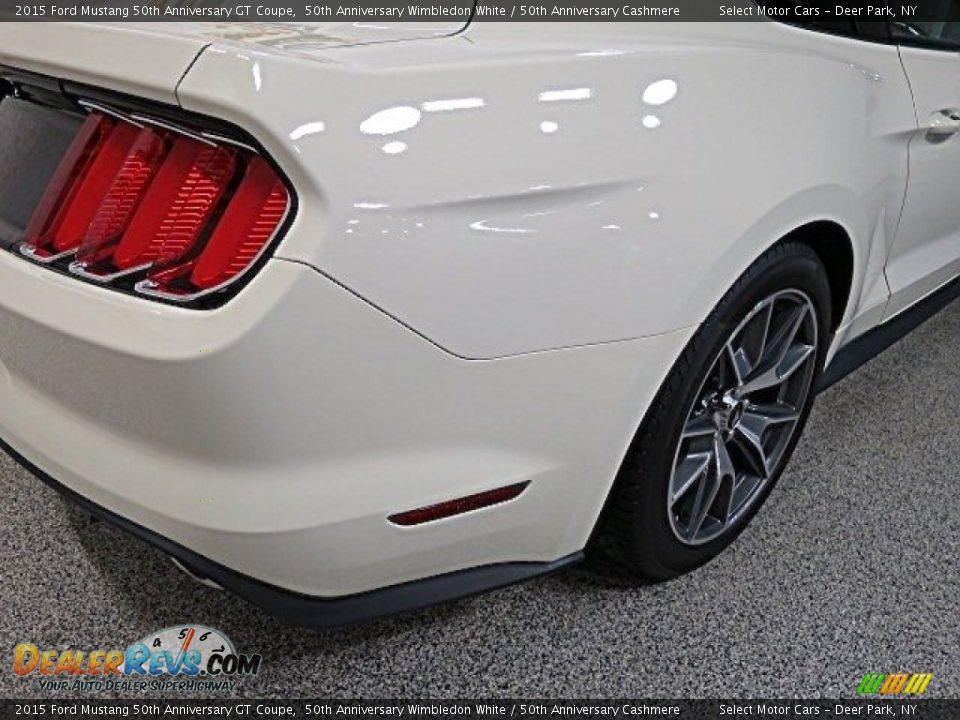 2015 Ford Mustang 50th Anniversary GT Coupe 50th Anniversary Wimbledon White / 50th Anniversary Cashmere Photo #12