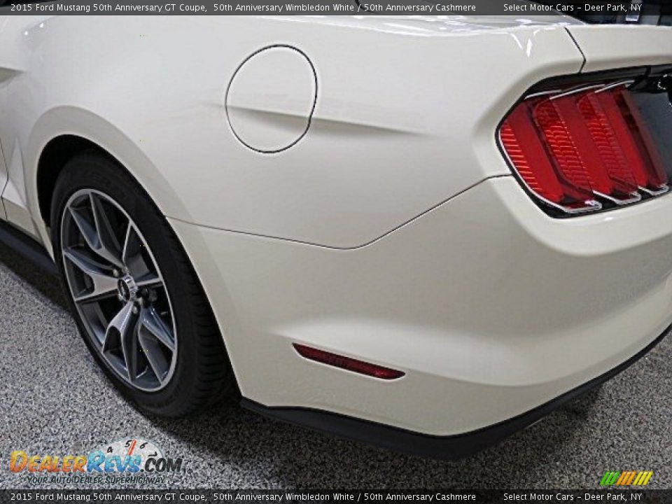2015 Ford Mustang 50th Anniversary GT Coupe 50th Anniversary Wimbledon White / 50th Anniversary Cashmere Photo #13