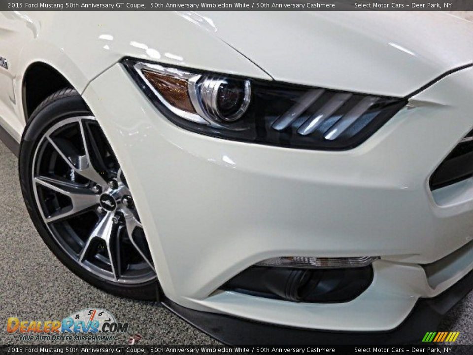 2015 Ford Mustang 50th Anniversary GT Coupe 50th Anniversary Wimbledon White / 50th Anniversary Cashmere Photo #14