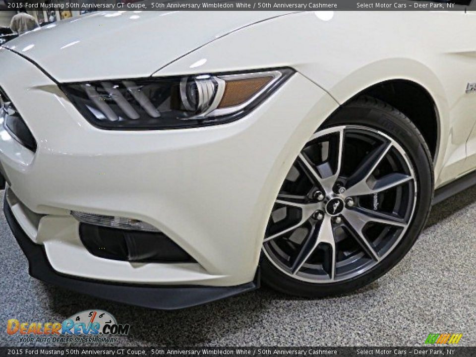 2015 Ford Mustang 50th Anniversary GT Coupe 50th Anniversary Wimbledon White / 50th Anniversary Cashmere Photo #15