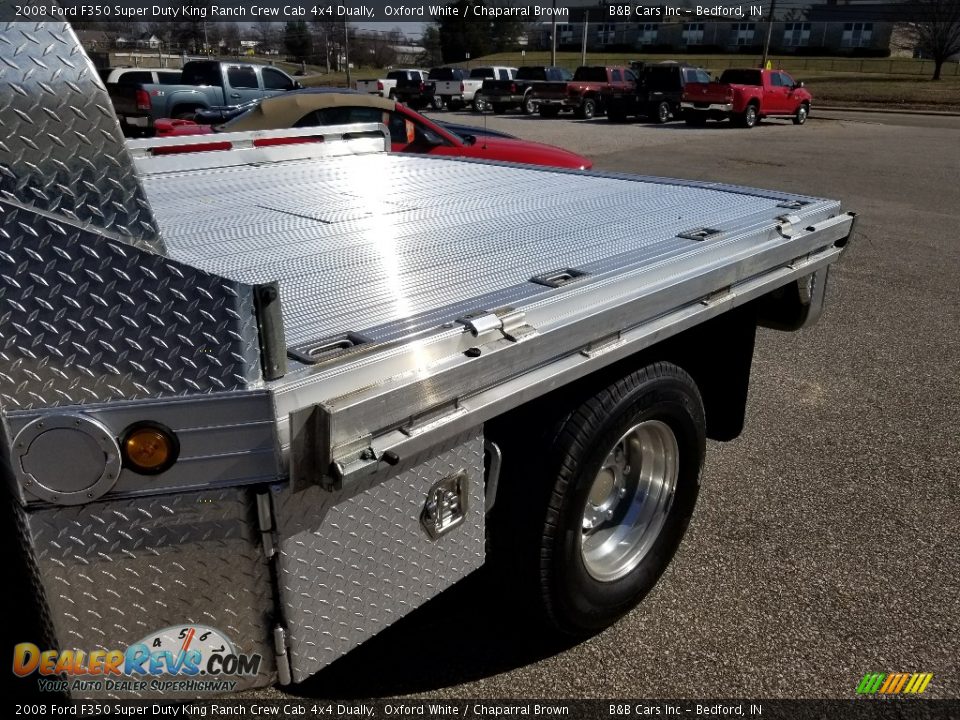 2008 Ford F350 Super Duty King Ranch Crew Cab 4x4 Dually Oxford White / Chaparral Brown Photo #12