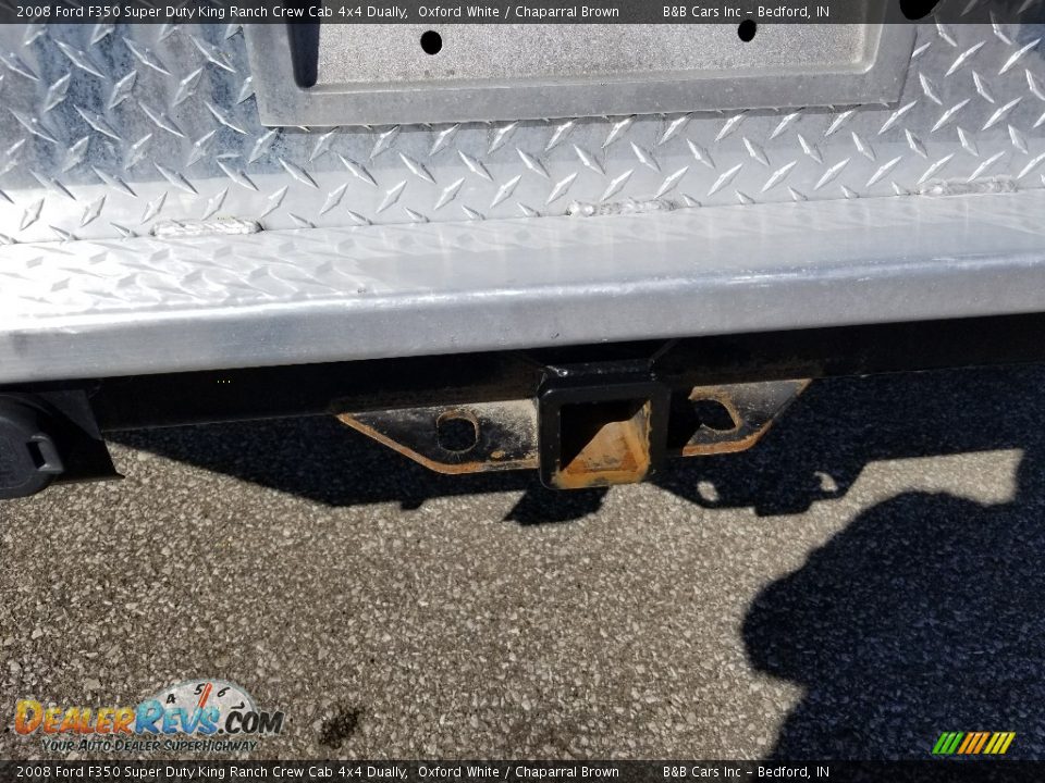 2008 Ford F350 Super Duty King Ranch Crew Cab 4x4 Dually Oxford White / Chaparral Brown Photo #13