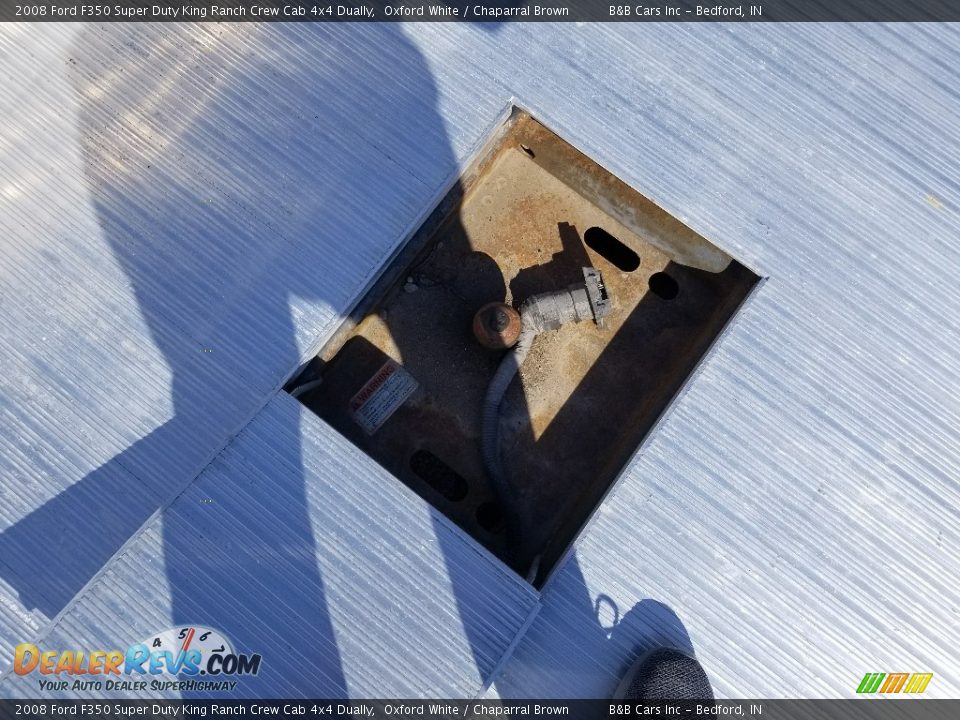 2008 Ford F350 Super Duty King Ranch Crew Cab 4x4 Dually Oxford White / Chaparral Brown Photo #14