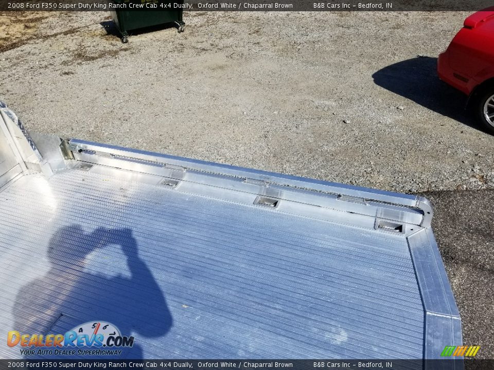 2008 Ford F350 Super Duty King Ranch Crew Cab 4x4 Dually Oxford White / Chaparral Brown Photo #16