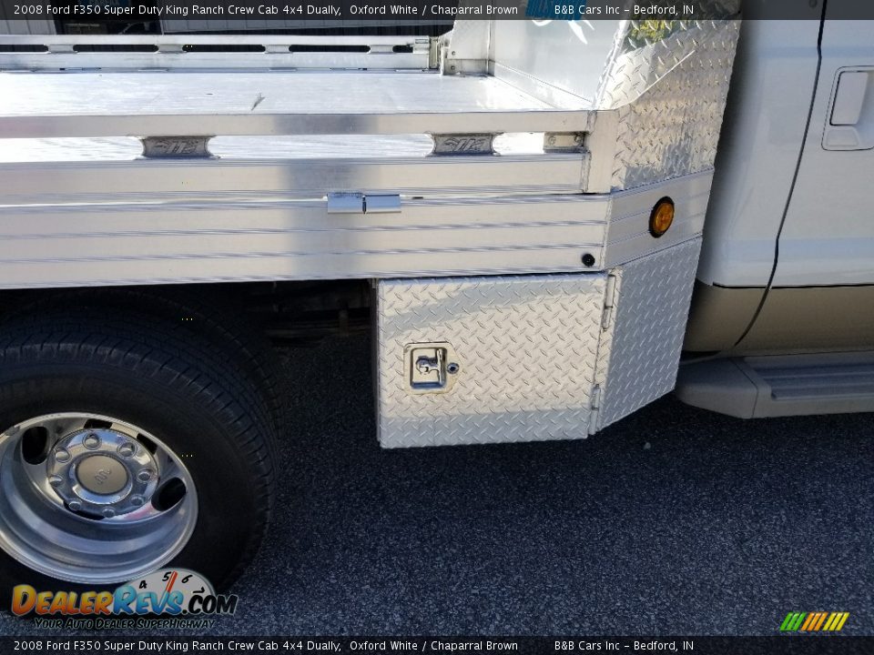 2008 Ford F350 Super Duty King Ranch Crew Cab 4x4 Dually Oxford White / Chaparral Brown Photo #17