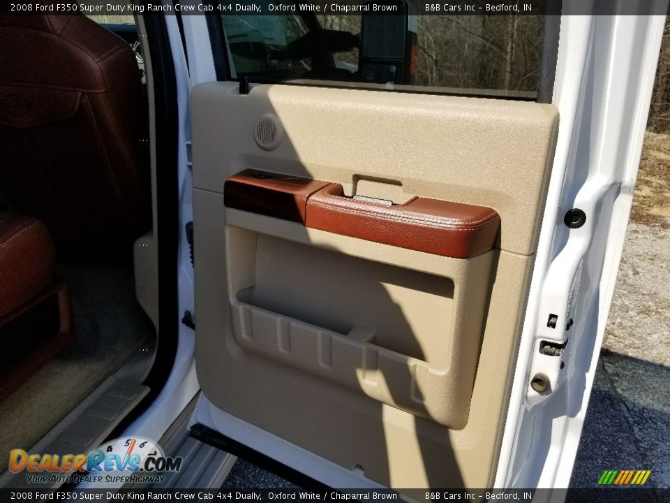2008 Ford F350 Super Duty King Ranch Crew Cab 4x4 Dually Oxford White / Chaparral Brown Photo #18