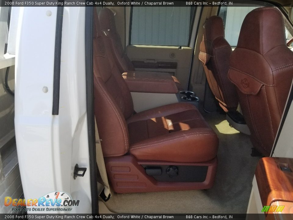 2008 Ford F350 Super Duty King Ranch Crew Cab 4x4 Dually Oxford White / Chaparral Brown Photo #19
