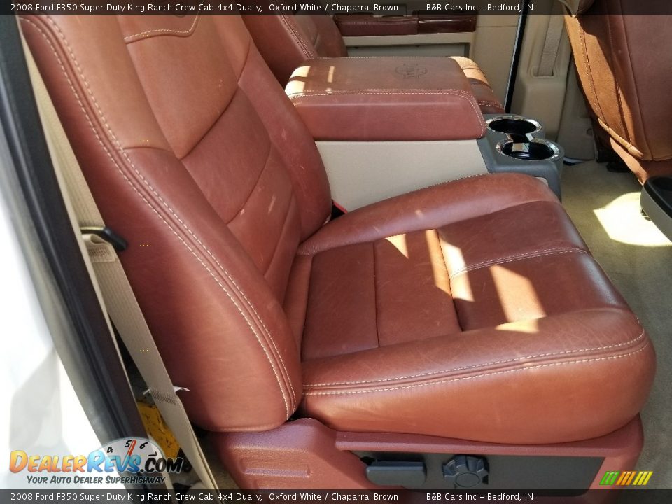 2008 Ford F350 Super Duty King Ranch Crew Cab 4x4 Dually Oxford White / Chaparral Brown Photo #20