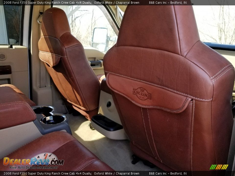 2008 Ford F350 Super Duty King Ranch Crew Cab 4x4 Dually Oxford White / Chaparral Brown Photo #21