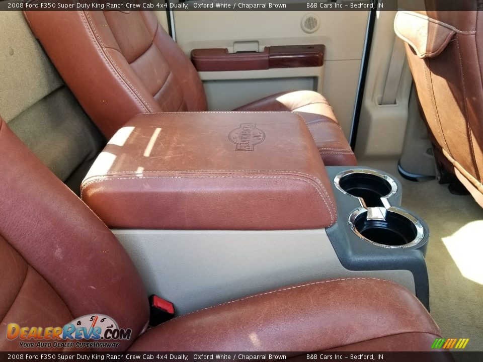 2008 Ford F350 Super Duty King Ranch Crew Cab 4x4 Dually Oxford White / Chaparral Brown Photo #22