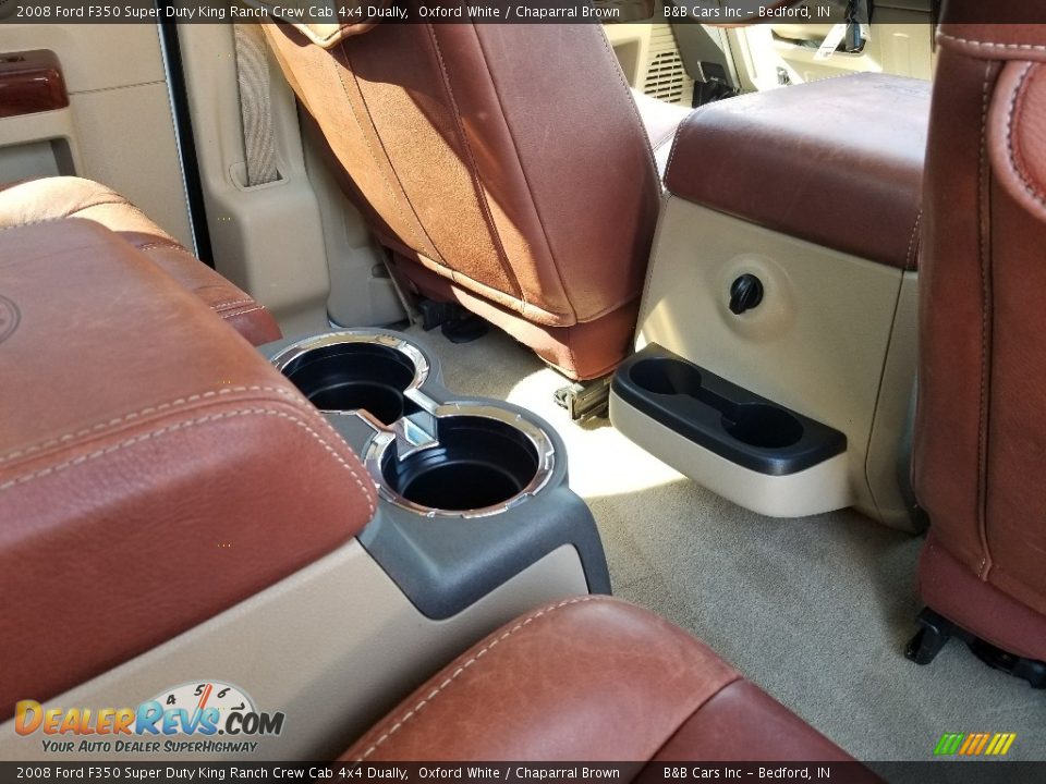 2008 Ford F350 Super Duty King Ranch Crew Cab 4x4 Dually Oxford White / Chaparral Brown Photo #24