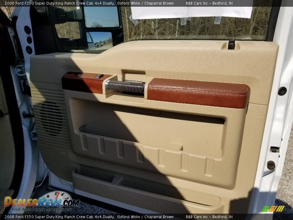 2008 Ford F350 Super Duty King Ranch Crew Cab 4x4 Dually Oxford White / Chaparral Brown Photo #25