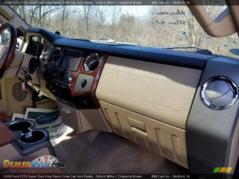2008 Ford F350 Super Duty King Ranch Crew Cab 4x4 Dually Oxford White / Chaparral Brown Photo #29