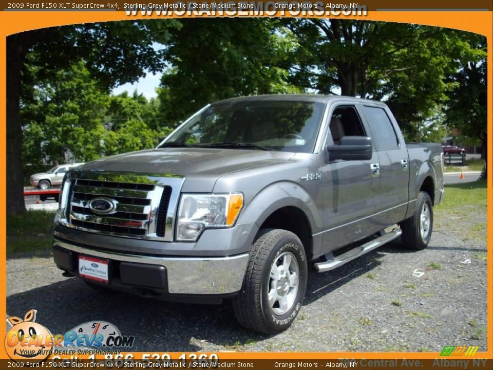 2009 Ford F150 XLT SuperCrew 4x4 Sterling Grey Metallic / Stone/Medium Stone Photo #1