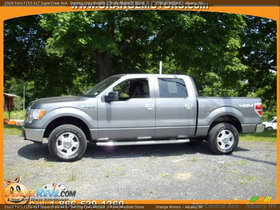 2009 Ford F150 XLT SuperCrew 4x4 Sterling Grey Metallic / Stone/Medium Stone Photo #2