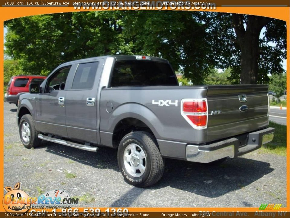 2009 Ford F150 XLT SuperCrew 4x4 Sterling Grey Metallic / Stone/Medium Stone Photo #5