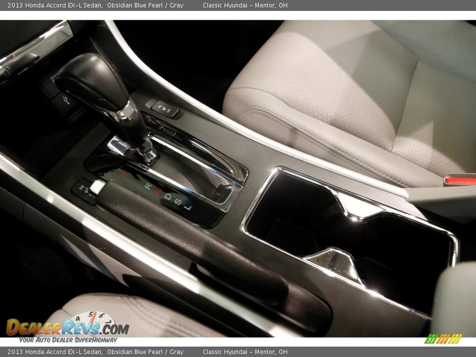 2013 Honda Accord EX-L Sedan Obsidian Blue Pearl / Gray Photo #15